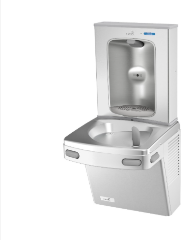 VERSACOOLER II W/ ELECTRONIC BOTTLE FILLER VERSAFILLER STAINLESS STEEL ALCOVE