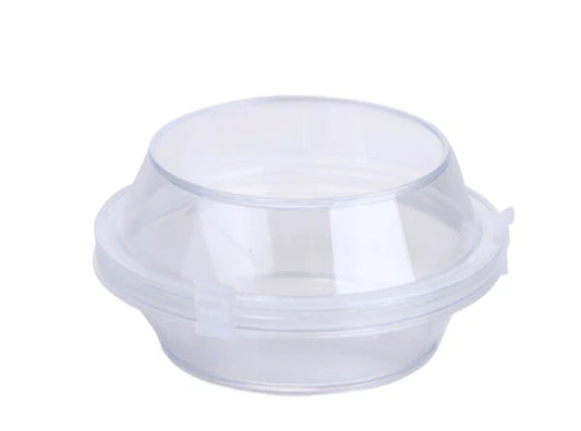 Static Dissipative (ESD Safe) Plastic Membrane Box (Φ80x40 mm) for Delicate Materials Storage