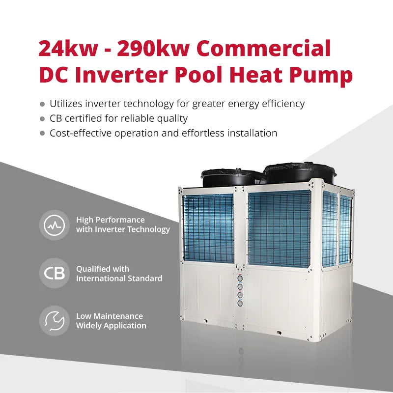 24K - 290K COMMERCIAL DC INVERTER POOL HEAT PUMP