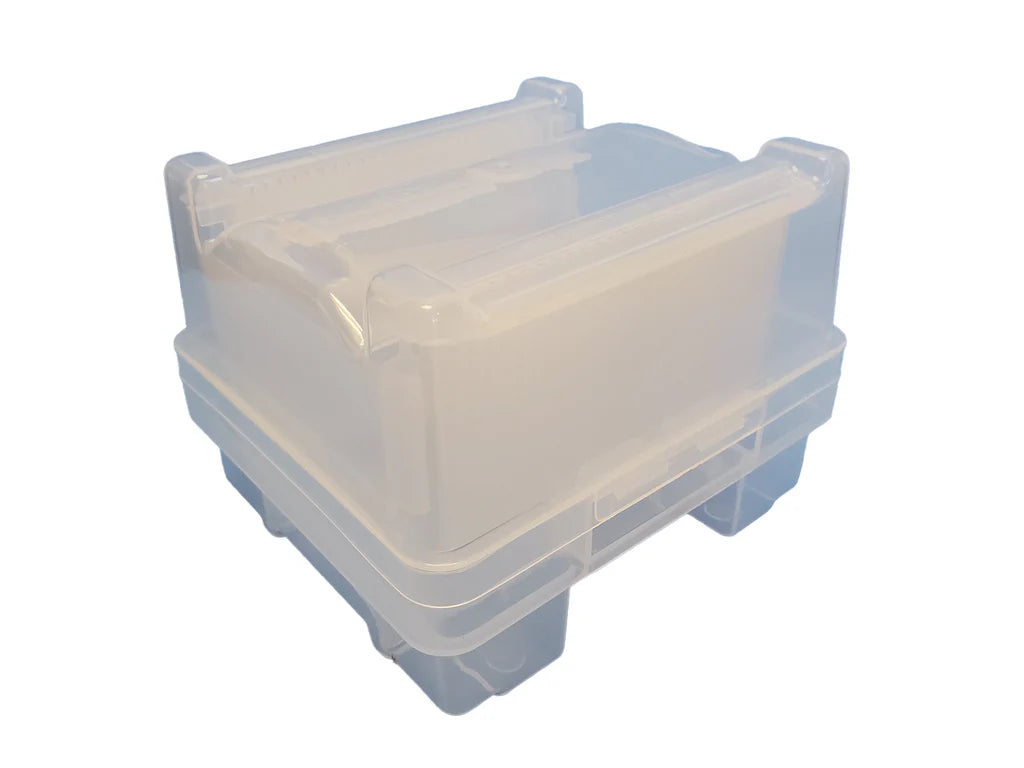 MSE PRO 8 inch 200 mm Single Wafer Carrier Case (Pack of 10), Polypropylene, Cleanroom Class 100 Grade