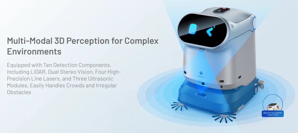 Keenon Robotics - Kleenbot C40 4-in-1 Robot Floor Cleaner